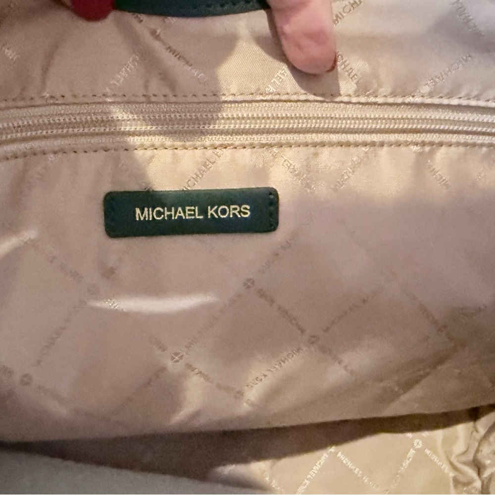 Michael Kors Dark Green Hobo Bag - Picture 5 of 6